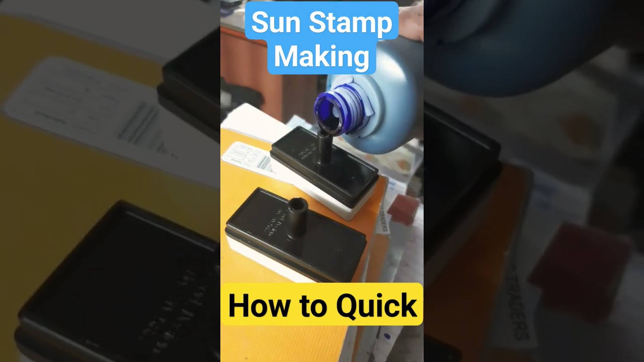 How to make Sun Pre ink Stamp Quick | Sun Stamper ink Refill #viral #shorts