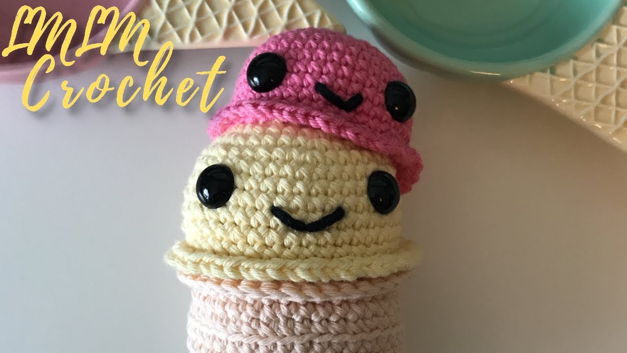 How to Crochet an Ice Cream Cone for Beginners