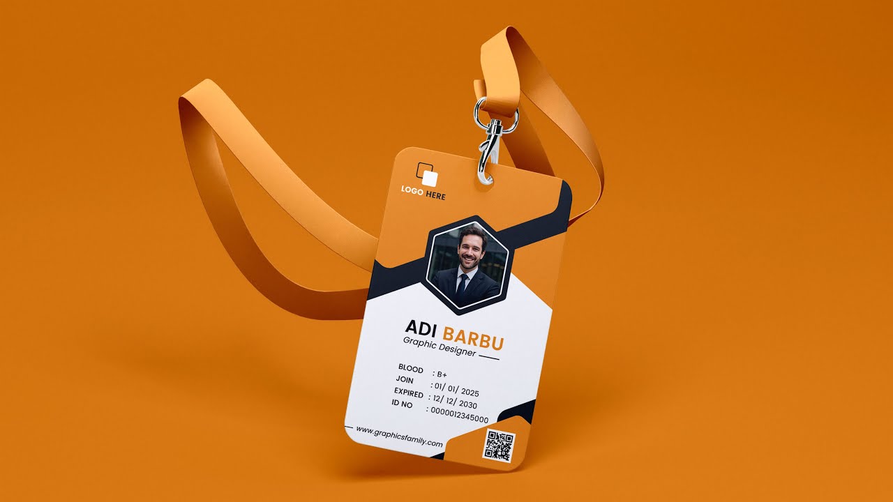 ID Card Design in Photoshop | Professional Employee ID Template