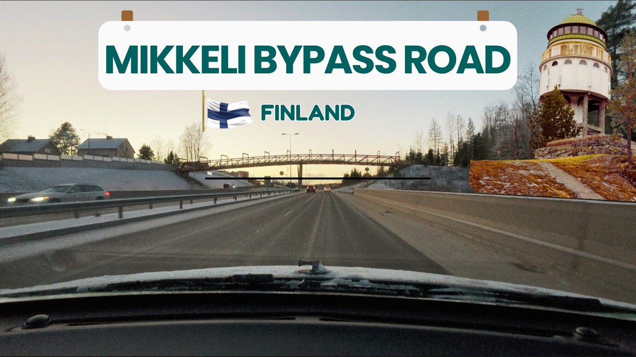 Driving the Mikkeli Bypass, Finland | Highway  (4K)