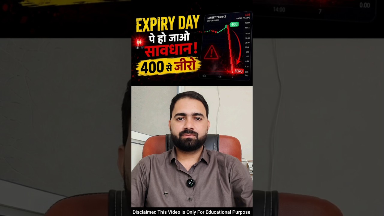 EXPIRY DAY पे हो जाओ सावधान 🚨| share market latest news | #expirytrap #trading #shortsfeeds