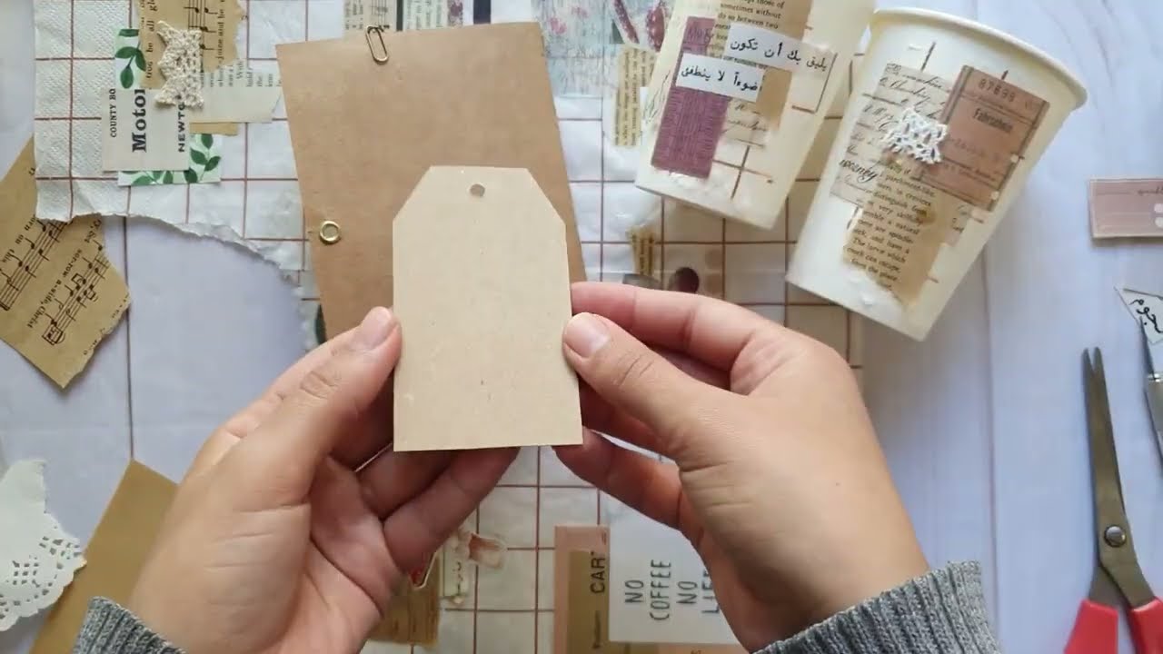 تنسيق مجموعات ورقية، قطع كولاج صغيرة ، paper clusters 🍇✂️
