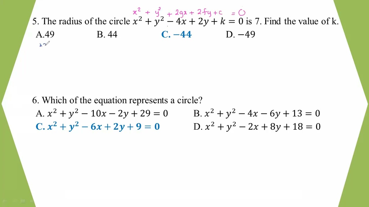 # Grade 12 Math (2025 Old Qs - Ch 6 - Section A)
