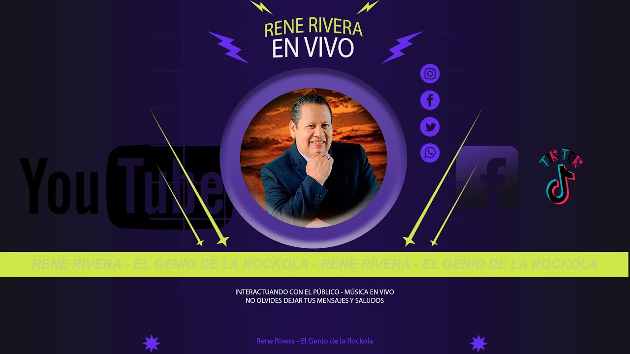 Rene Rivera - Mix rockolero - 🍻mil tragos - El genio de la rockola - 🔴LIVE
