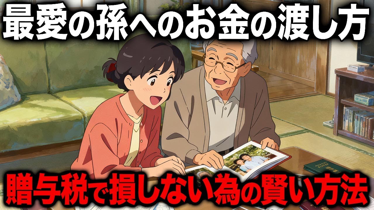 孫へのお金の渡し方。贈与税で損しないための賢いルール3選【シニア朗読雑学】