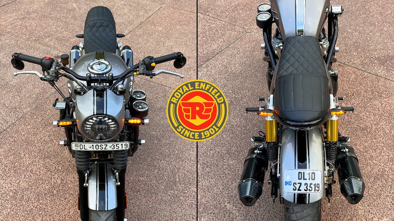 This crazy machine is designed by King Indian Team on a royal enfield interceptor 650 - King Indian