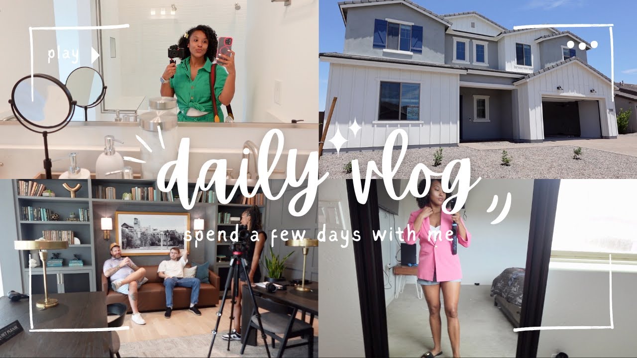 Spend A Few Days With Me | Touring New Builds🏘️, Filming Content📸, Editing 💻