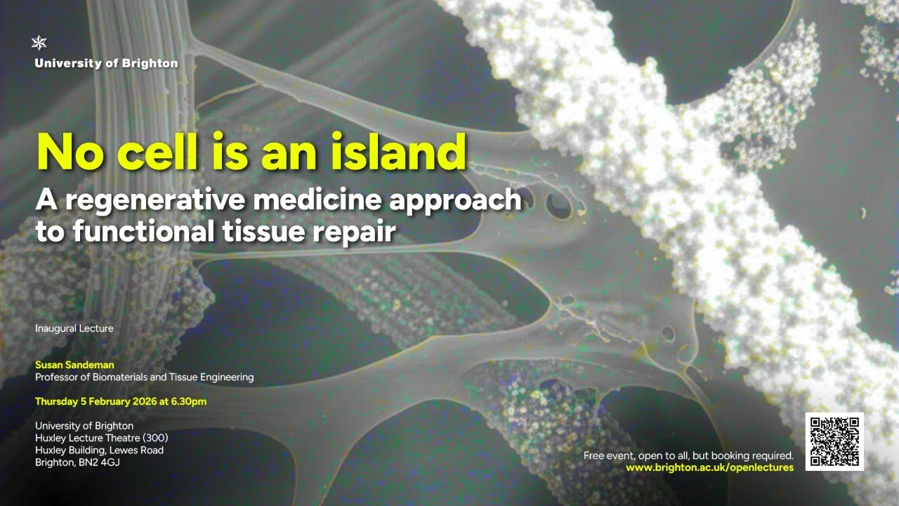 A regenerative medicine approach to tissue repair | Inaugural lecture from Professor Susan Sandeman