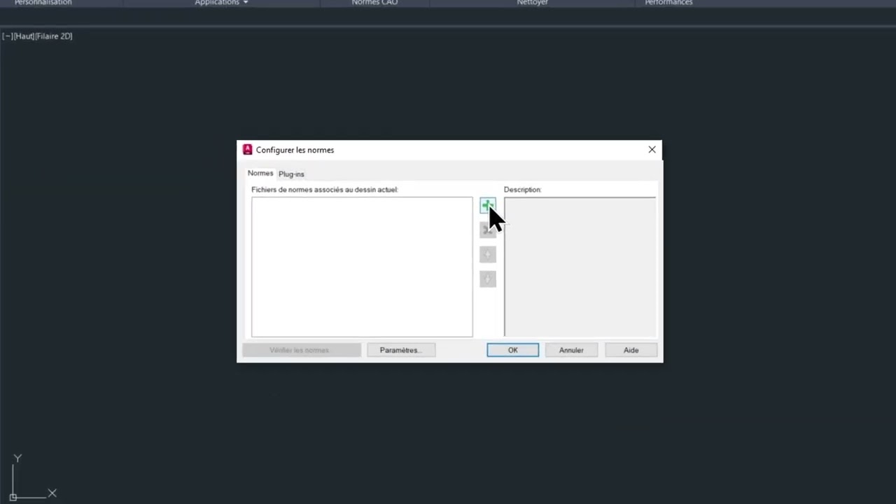 Autocad - Fichier de normes de vérification