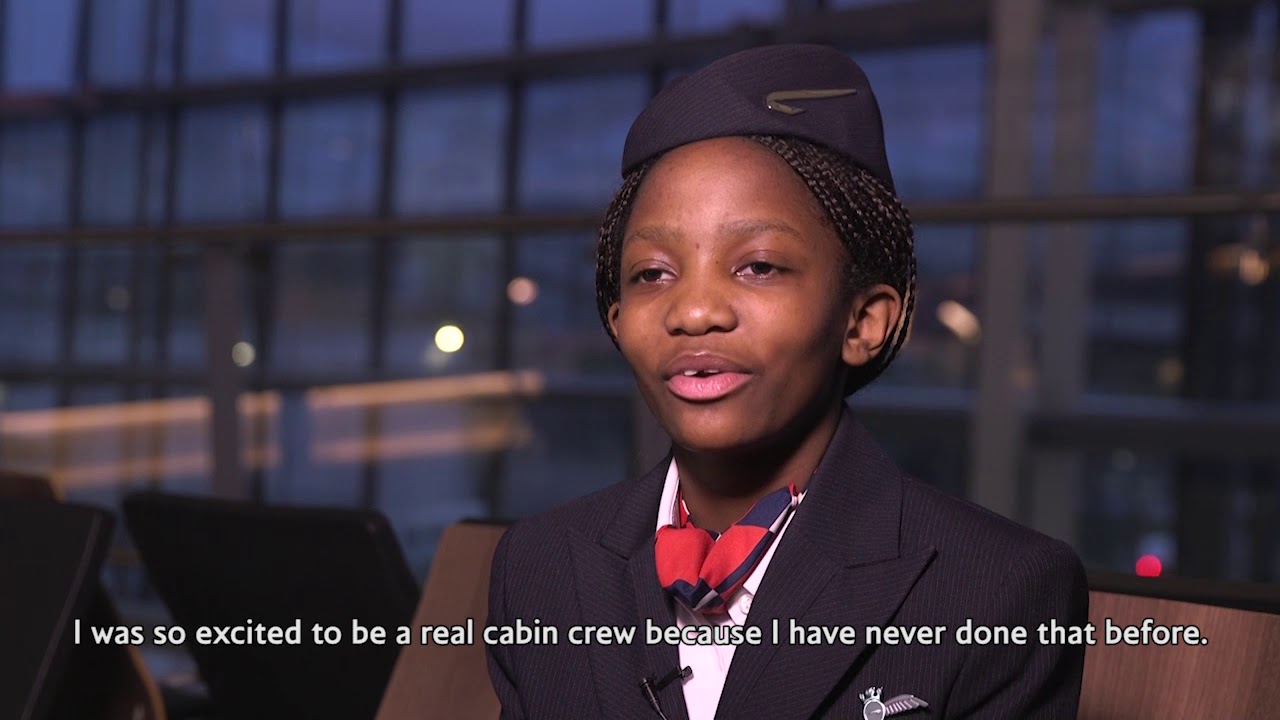 British Airways Makes Young Girl's Dream To Be Cabin Crew Come True