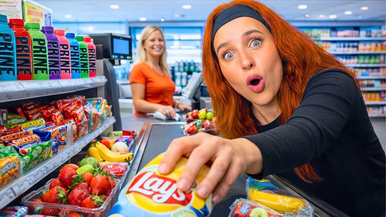 24 UUR leven op kassa eten