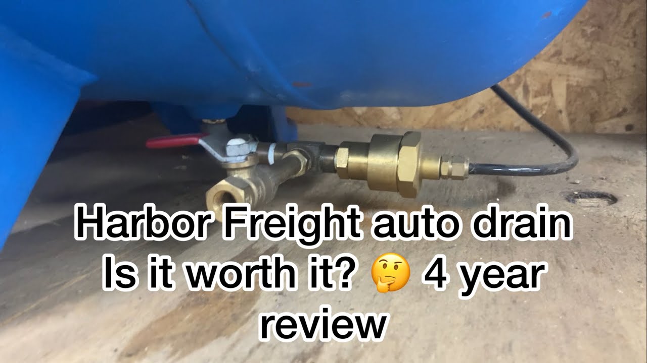 Harbor Freight Air Compressor auto drain kit, is it worth it? 4 year review.