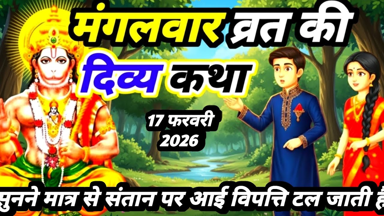 मंगलवार व्रत कथा Mangalwar Vrat Katha | हनुमान जी की महिमा Bajrangbali Vrat Katha 2026#bhakti story