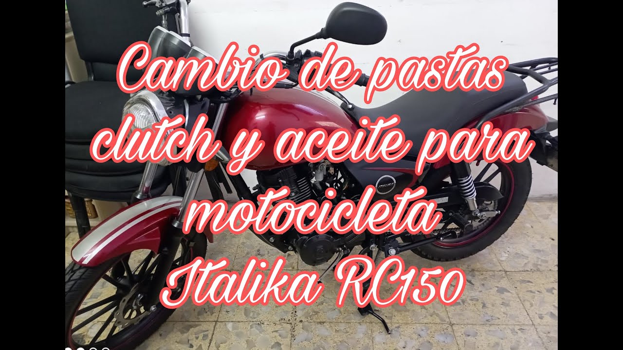 ¿Cómo hacer un cambio de pastas de clutch para Moto #125z, #dm150. en video la #RC150 @italika.