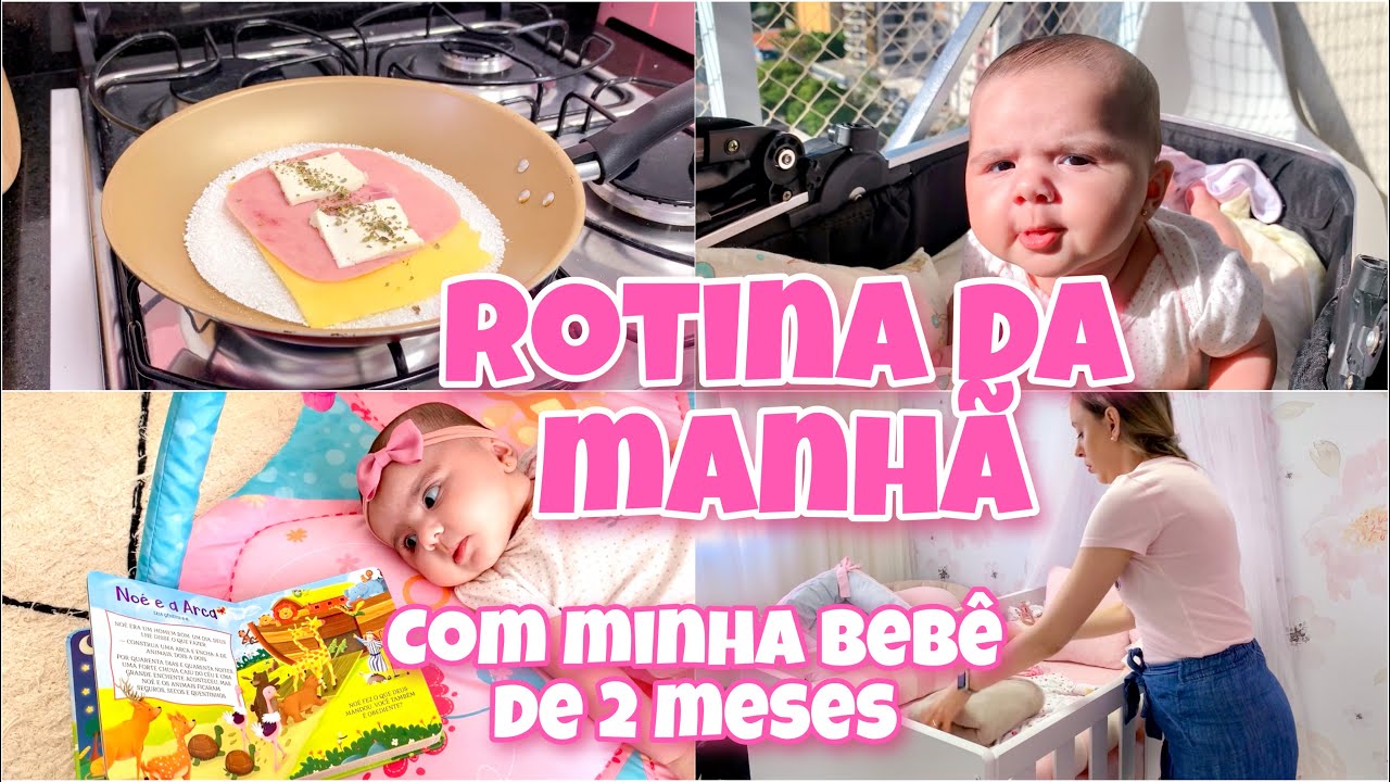 NOVA ROTINA DA MANHÃ COM A MINHA BEBÊ DE 2 MESES | Priscila Mello