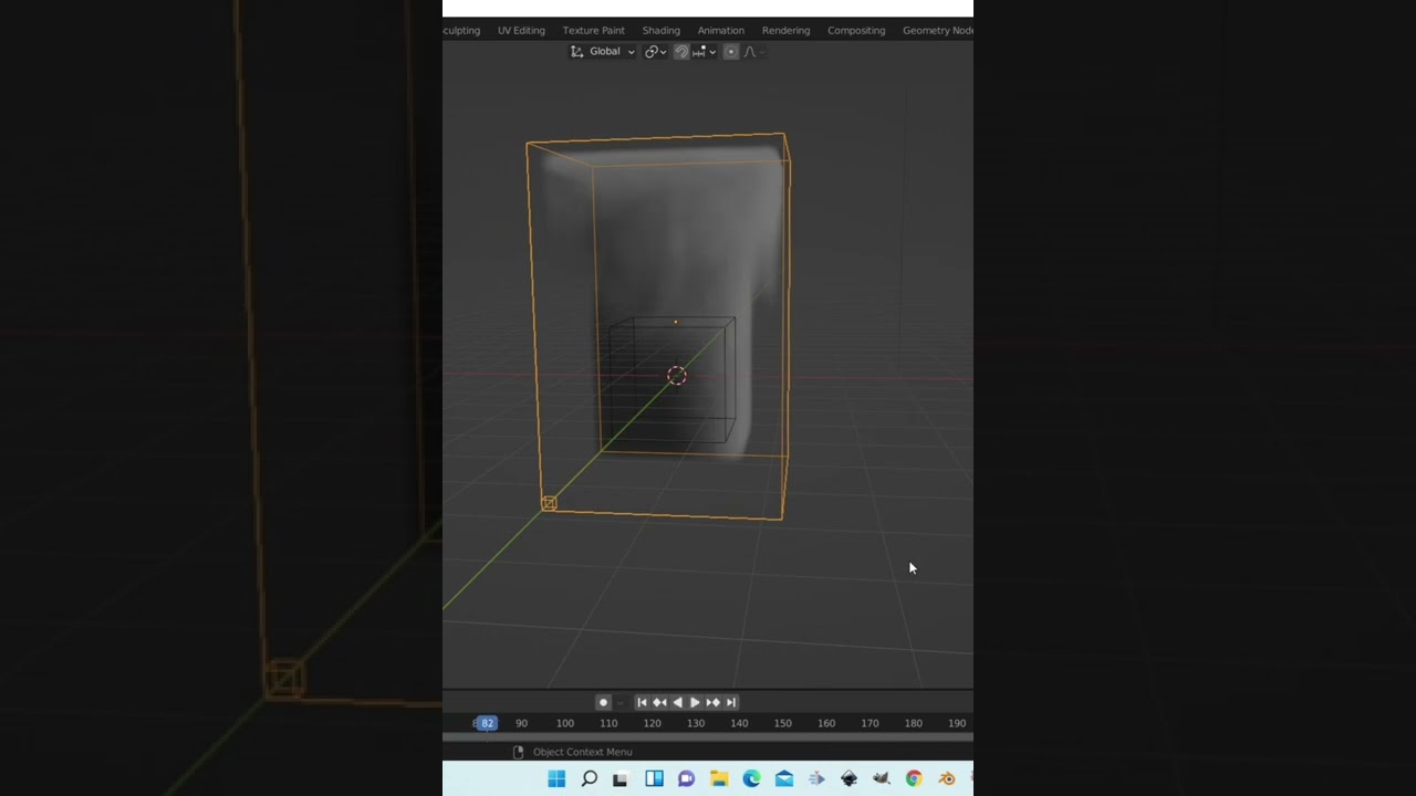 shorts Quick smoke and fire effect in blender 3.2(beginner tutorial)