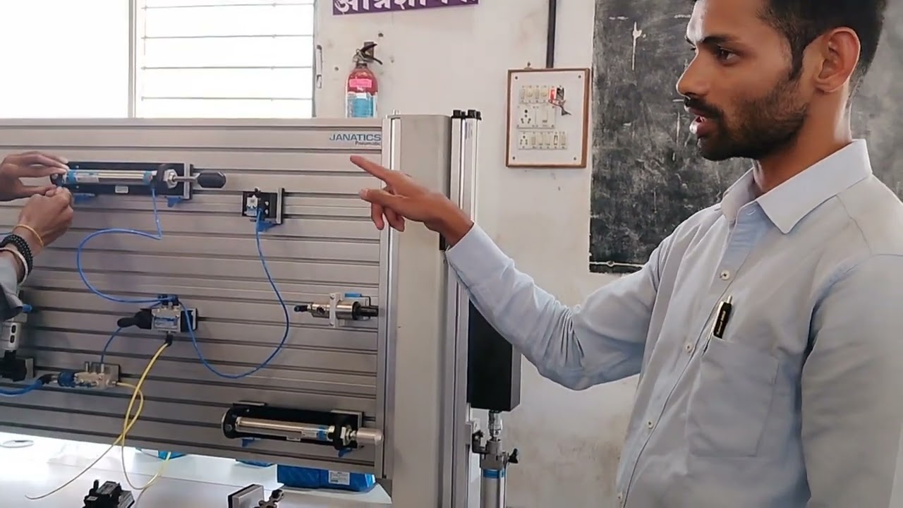 Pneumatic Trainer Kit ITI fitter trade Practical, Working & Demonstration