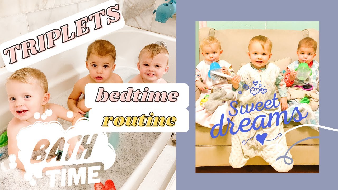 Bedtime Routine with TRIPLETS!!!