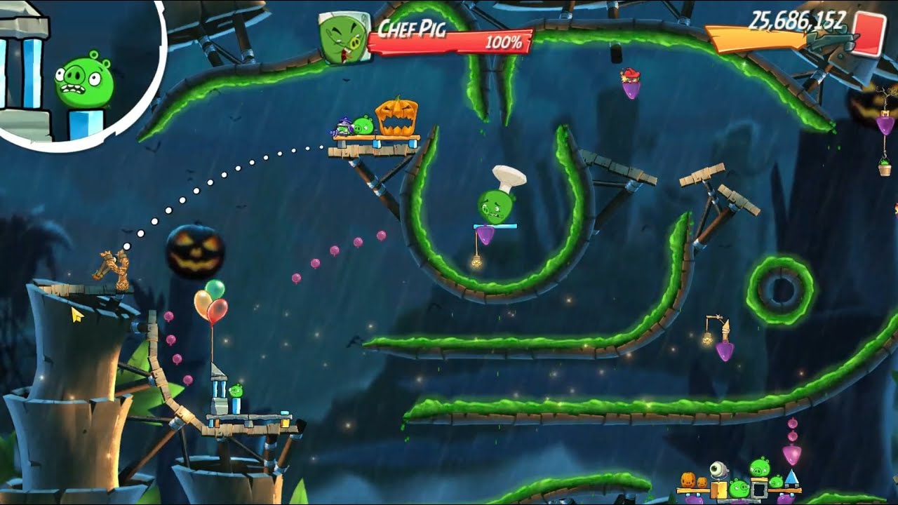 Level 1466 – Beating Pig Boss In Angry Birds 2! | Epic Walkthrough