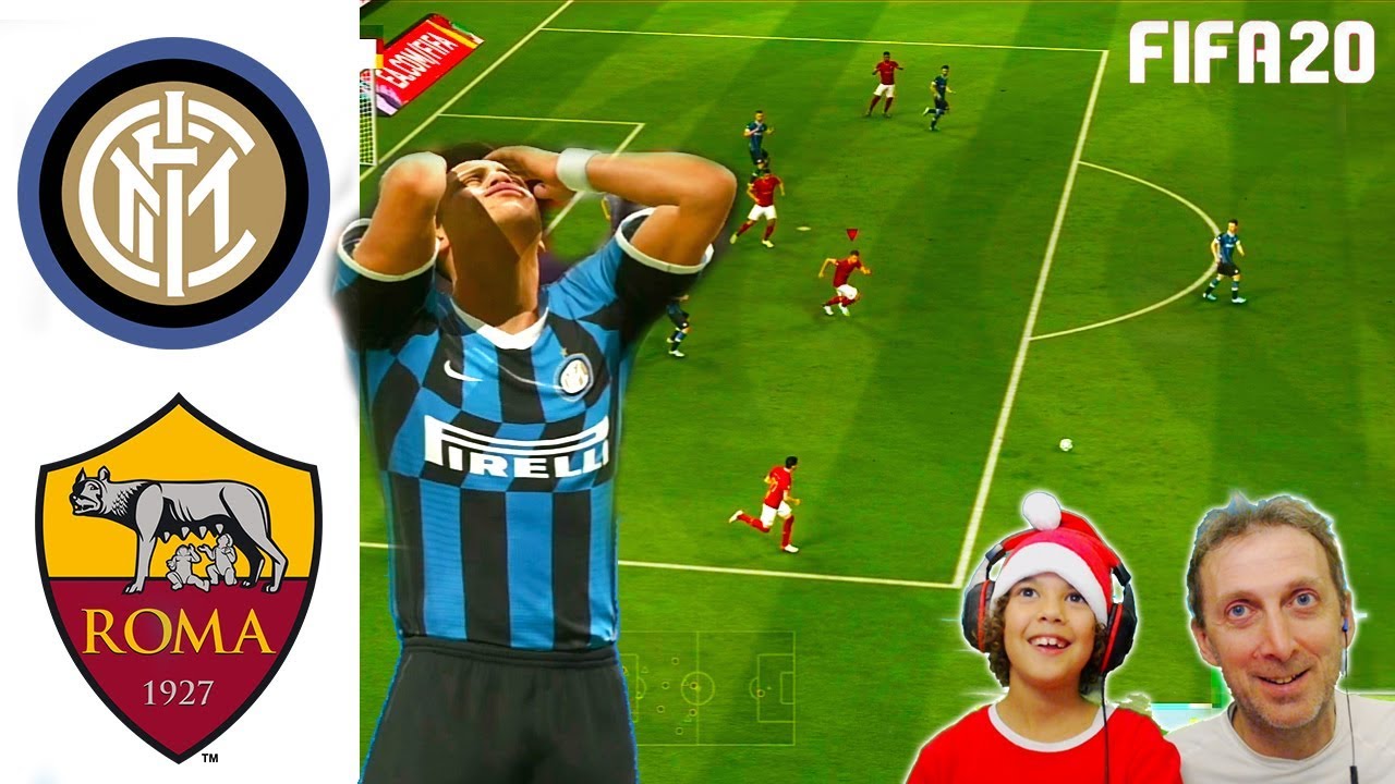 Pareggio INTER vs ROMA ma al 90° ci pensa  Dzeko a sbloccare il risultato su FIFA 20
