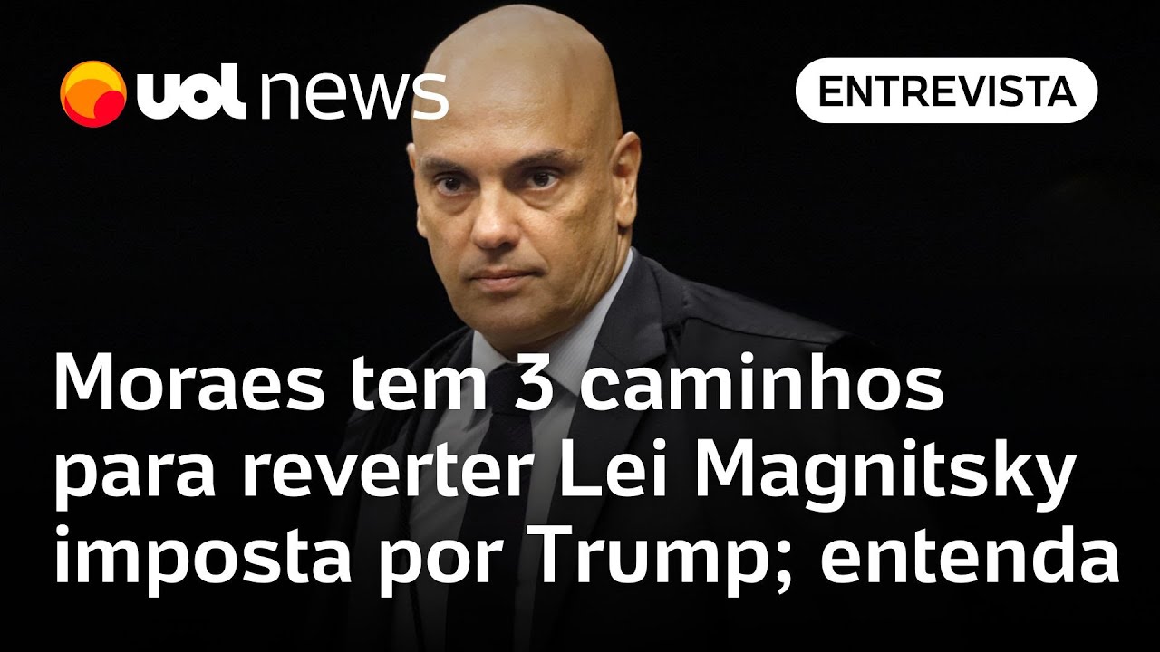 Moraes tem 3 caminhos para reverter Lei Magnitsky imposta por Trump; advogado explica quais são