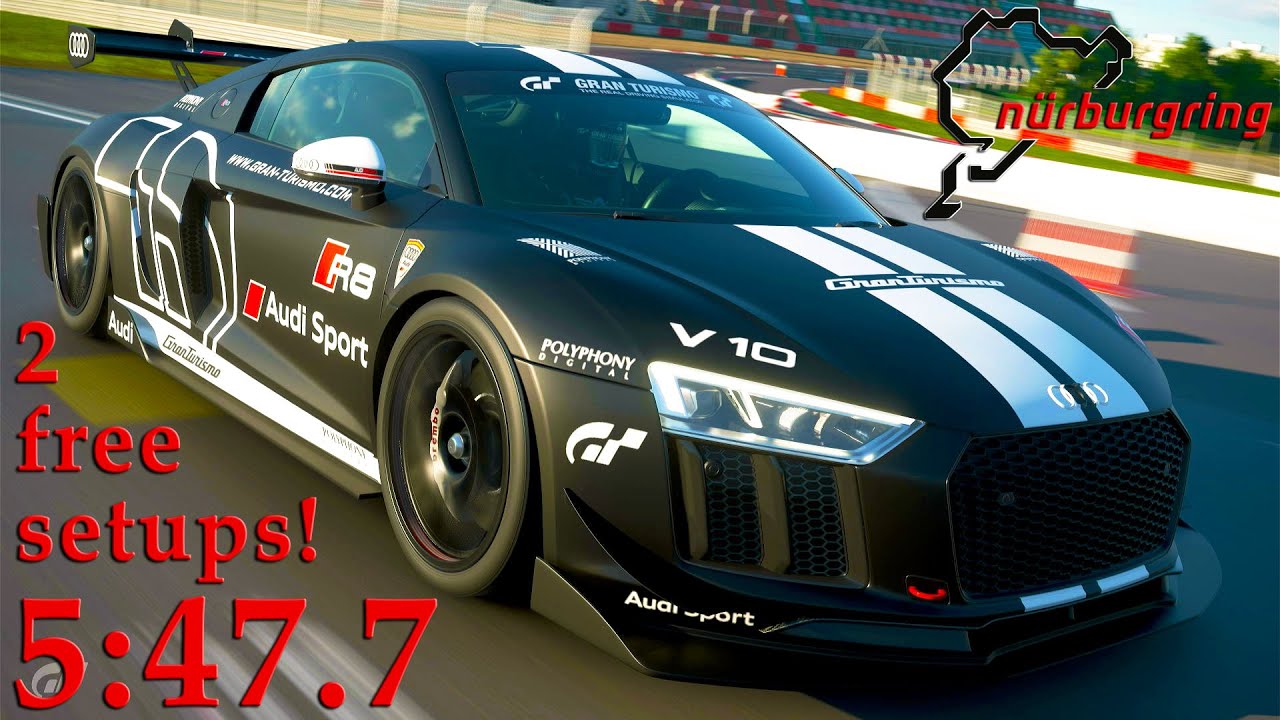 GT7: Audi R8 V10 '16 Nordschleife Hotlap, Setups and Style