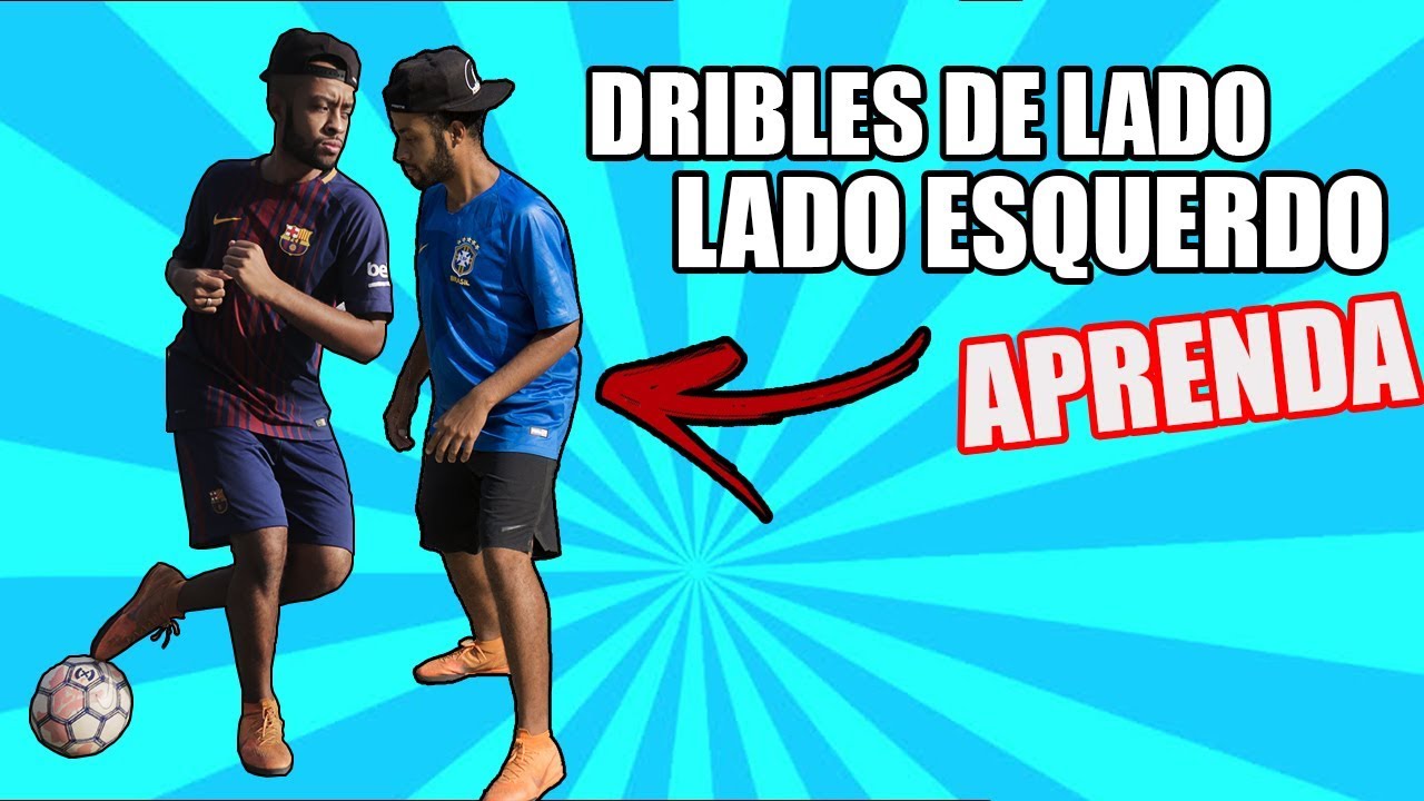 3 DRIBLES OTIMOS DE FUTEBOL PARA FAZER DE LADO  NO JOGO ( LADO ESQUERDO)