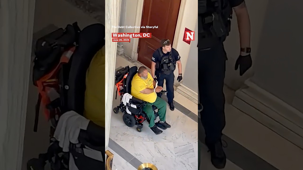 Capitol Police Zip-Tie Seniors In Wheelchairs At Medicaid Protest