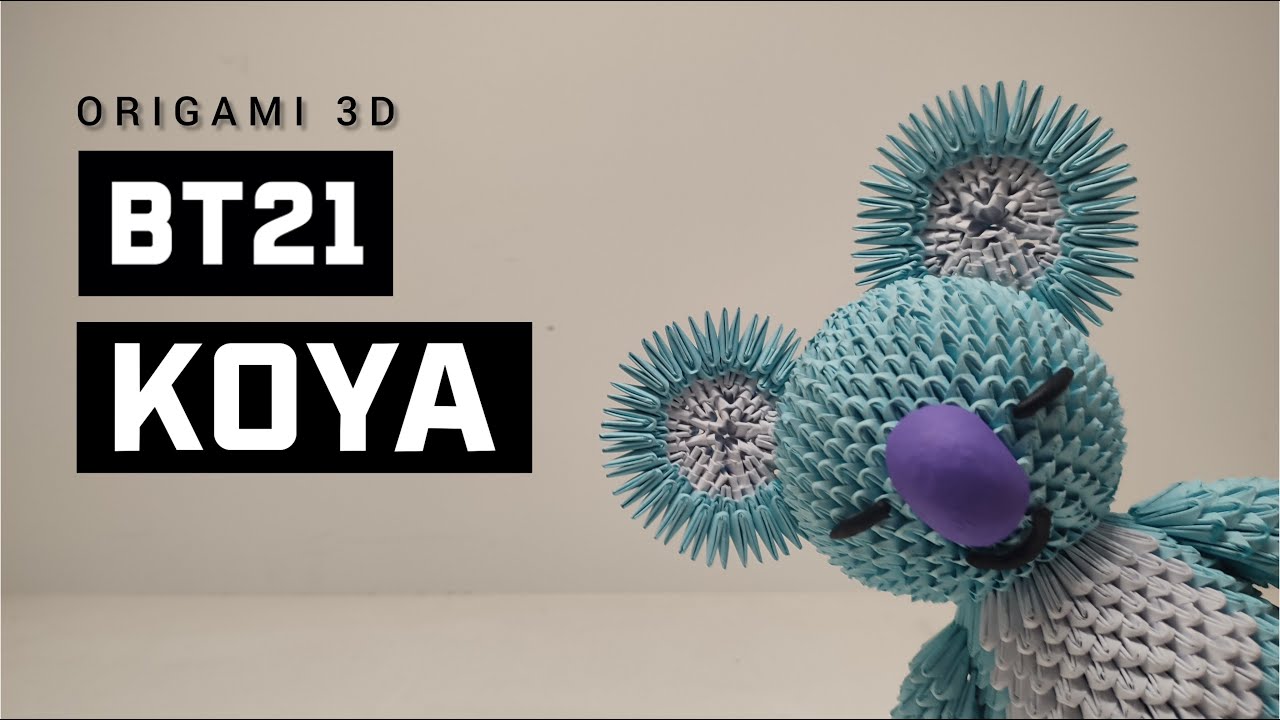 BT21 - KOYA | ORIGAMI  3D |  ORIGAMI-K