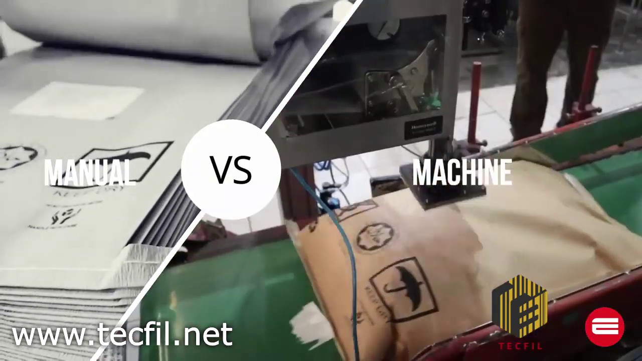 Sistema de etiquetado para sacos (Manual vs Automatico)