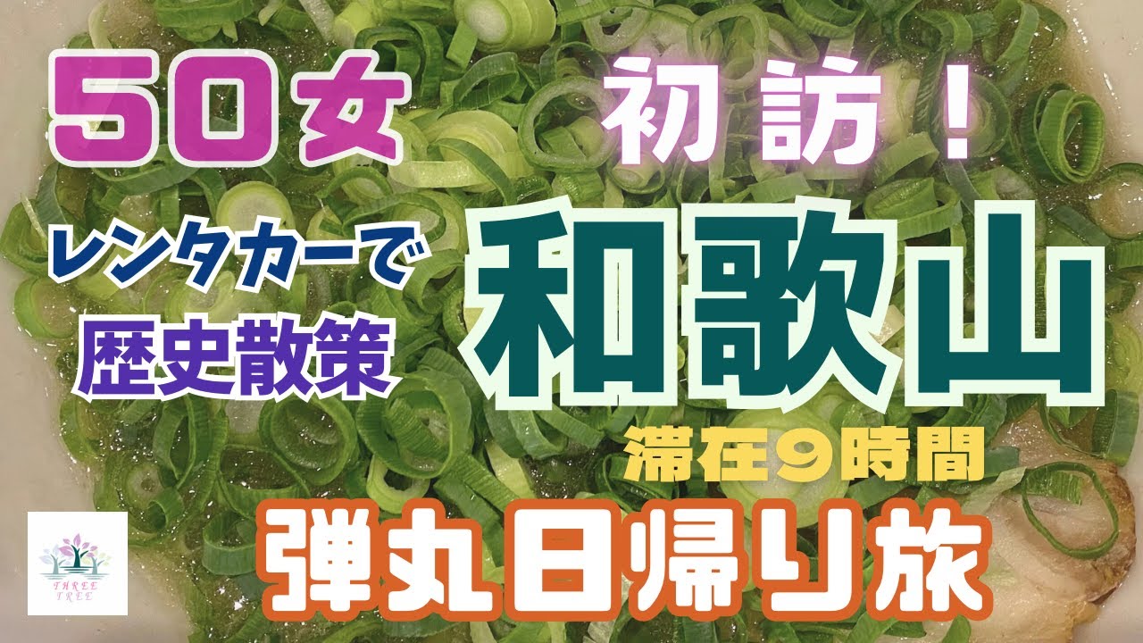 【５０女和歌山ふたり旅】弾丸！日帰り旅／レンタカーで和歌山の歴史を巡る／滞在９時間の和歌山観光／大好きなフライト＆ドライブ