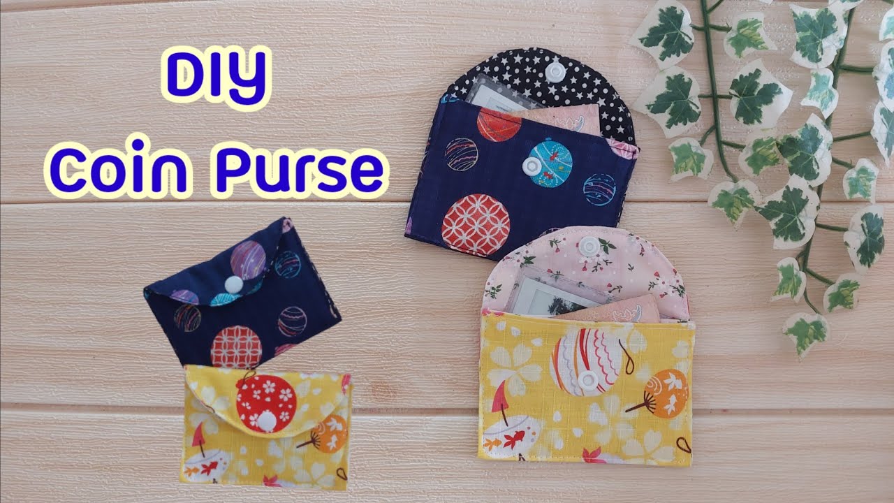 DIY 2 layer coin purse. How to sew 2 layer coin pouch. simple coin pouch. basic coin pouch.