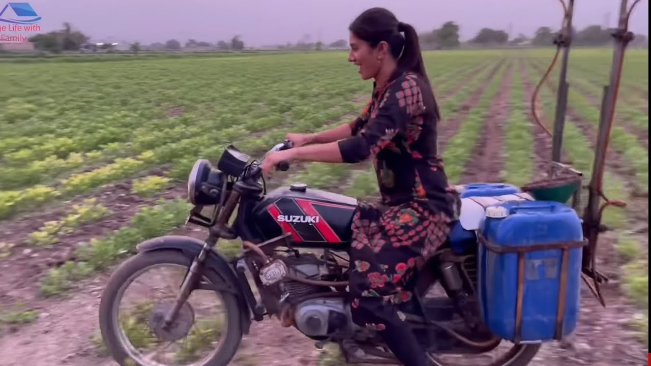 Mungfali me Bike se spray karne ka    jugaad kese kiya...