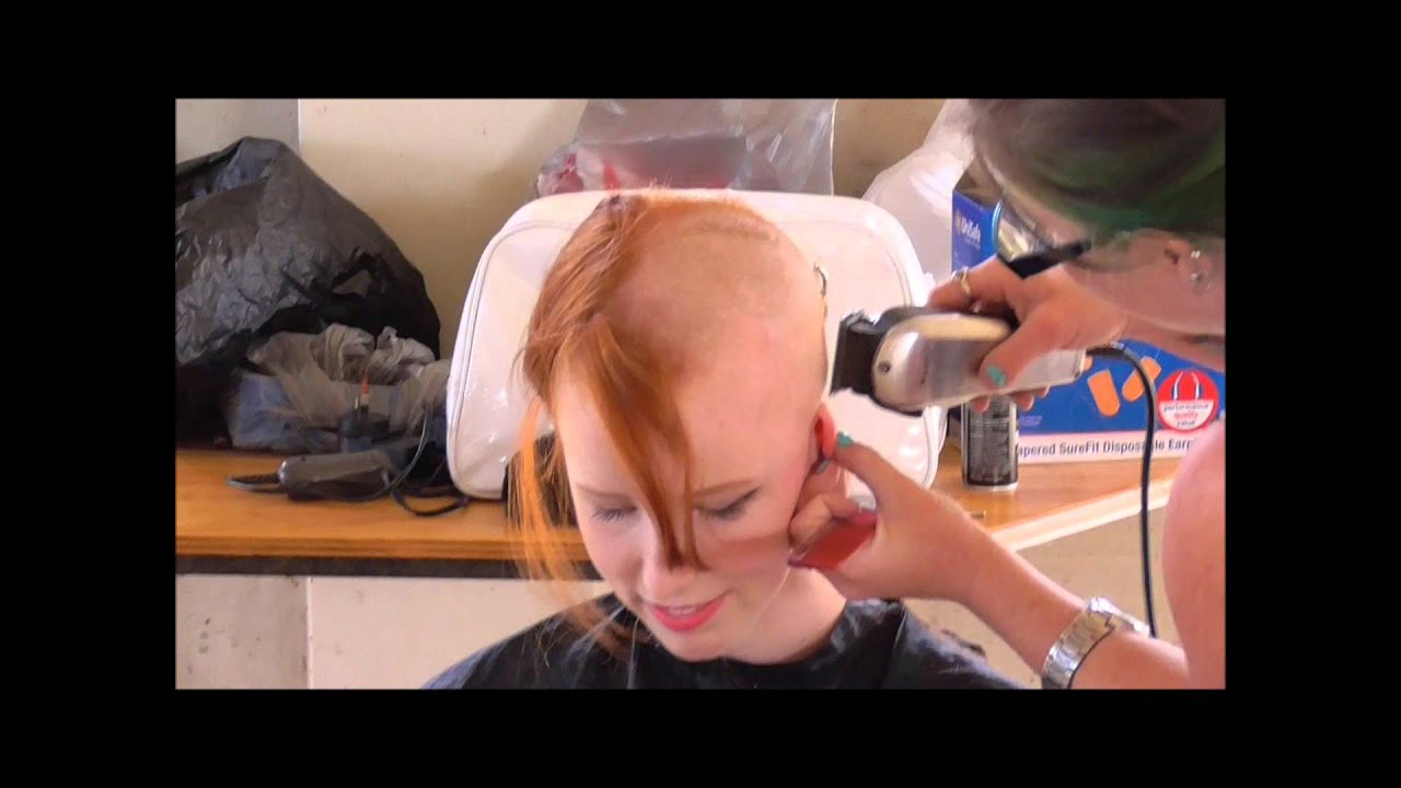 Shave For a Cure 2015 - Long Red Hair shaved for charity