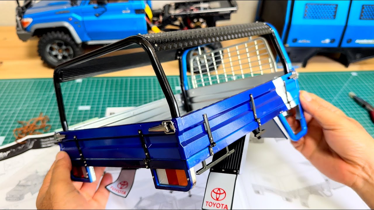 TOYOTA Land Cruiser LC70 (BRX01) Killerbody & rear bucket Build | 1/10 Rc car | Test RUN