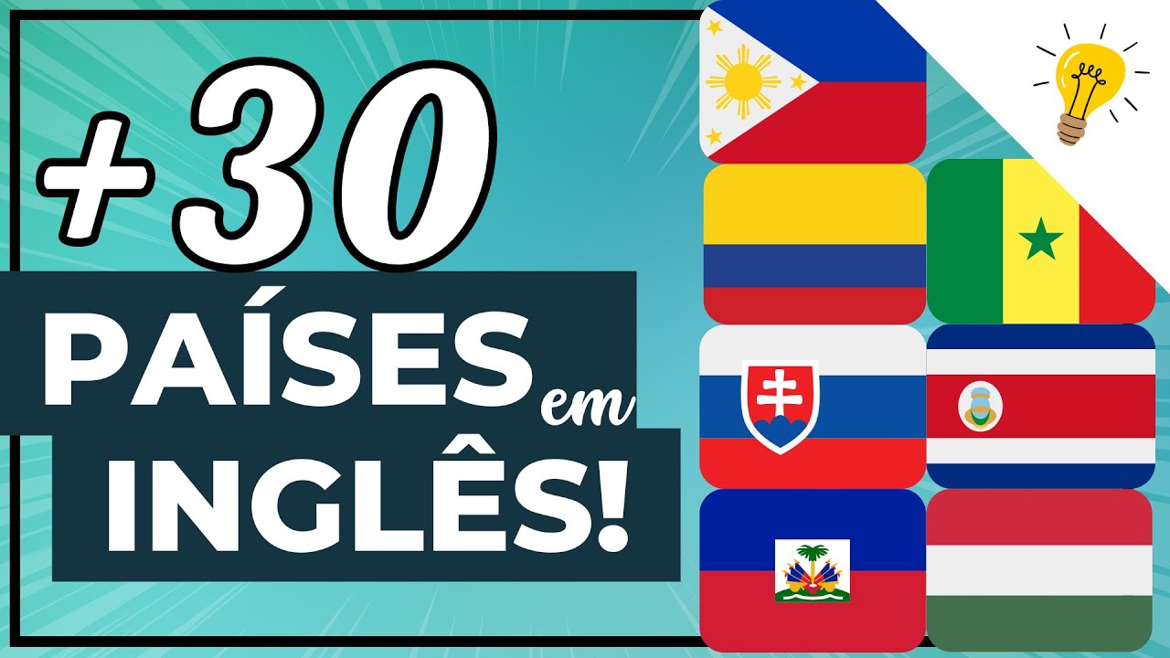 PAÍSES e NACIONALIDADES em INGLÊS [com PRONÚNCIA e TRADUÇÃO] | Parte 2