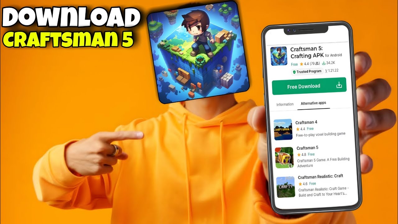 HOW TO DOWLOAD CRAFTSMAN 5 🤯 || IS CRAFTSMAN 5 BAN 🤔 ||