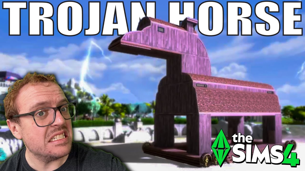 I built the TROJAN HORSE in The Sims 4! | Let's Build