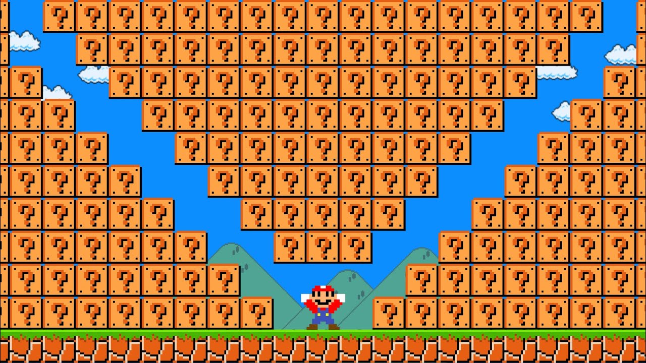 What If Mario Has 999 Item Blocks in Super Mario Bros.?