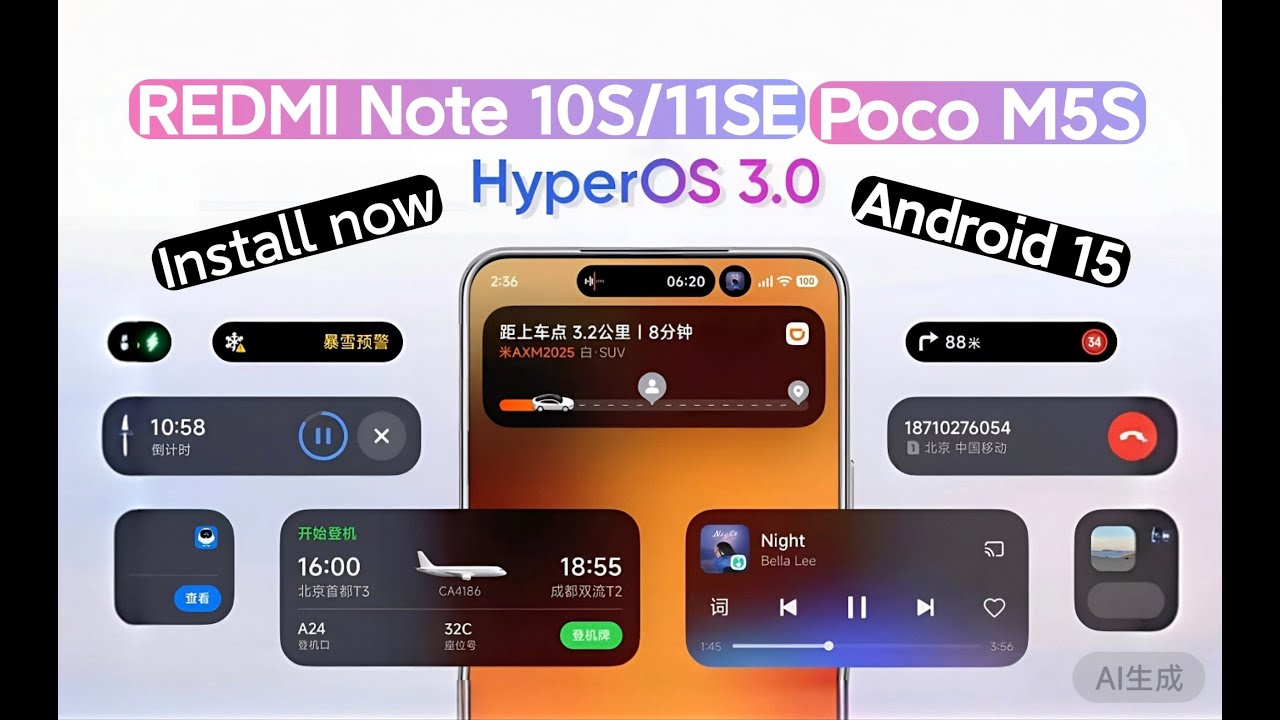 HyperOS 3✨ On REDMI note 10s🔥 #hyperos3 #smartphone #hyperos #redminote10s