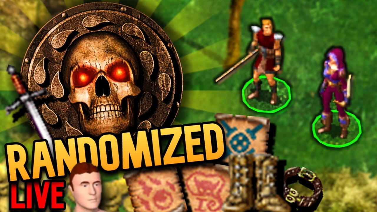 Baldur's Gate but enemies and items are randomized