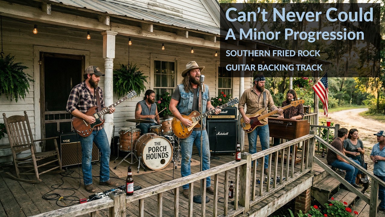 A minor - Can’t Never Could (Southern Fried Rock Guitar Backing Track)