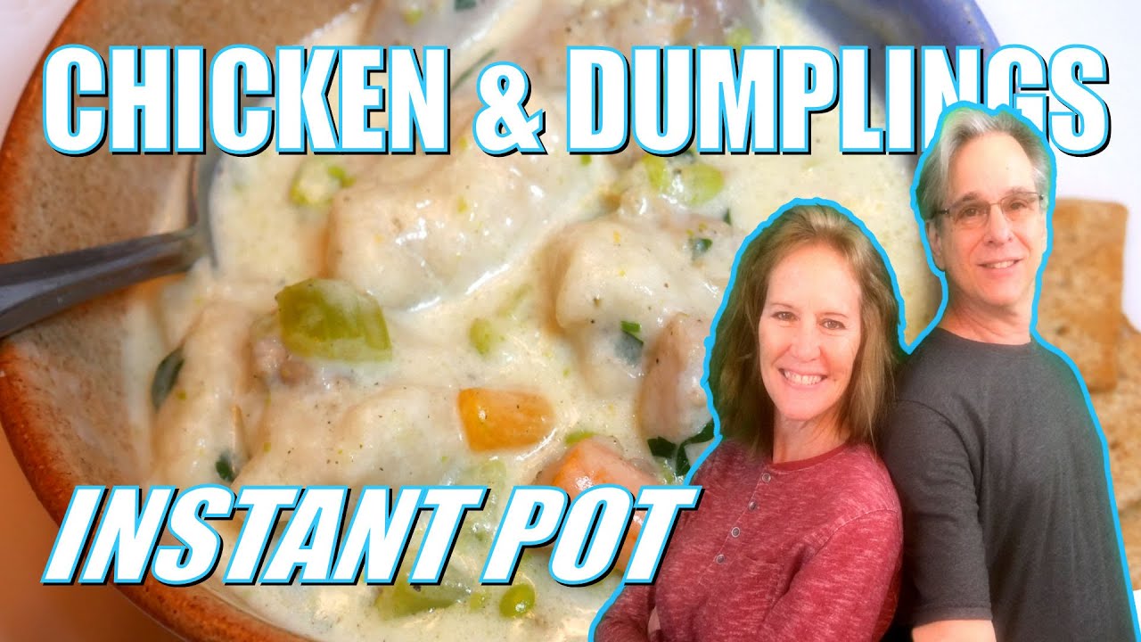 Quick and Easy Instant Pot Chicken and Dumplings - with CANNED BISCUITS