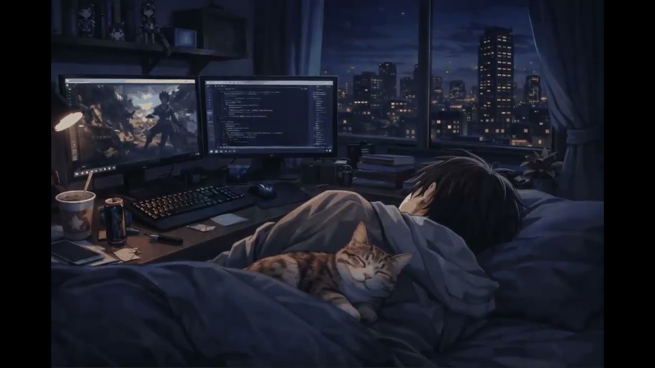 12 A.M. lo-fi Music Beats that are so Calm and Soothing for Studying and Sleeping