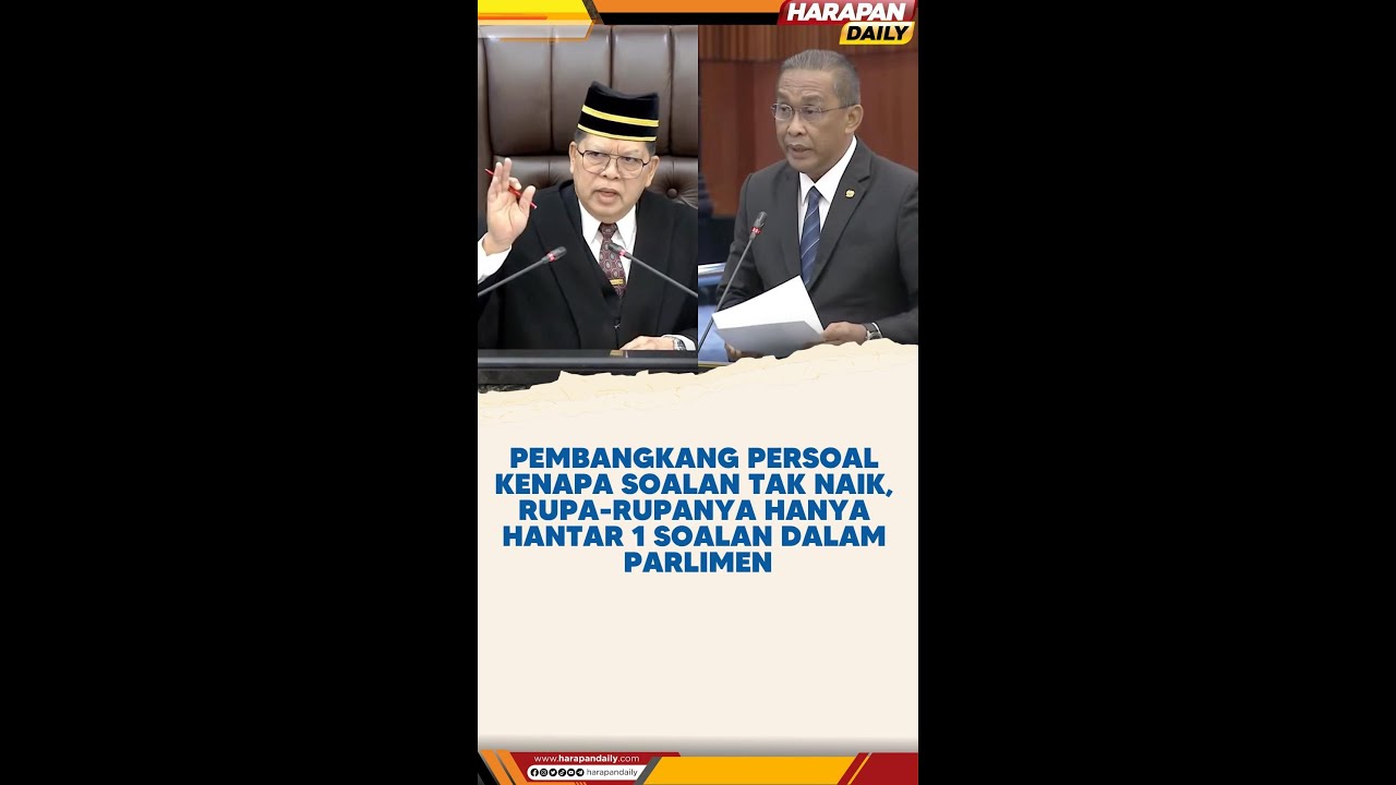 Pembangkang persoal kenapa soalan tak naik, rupa-rupanya hanya hantar 1 soalan dalam Parlimen