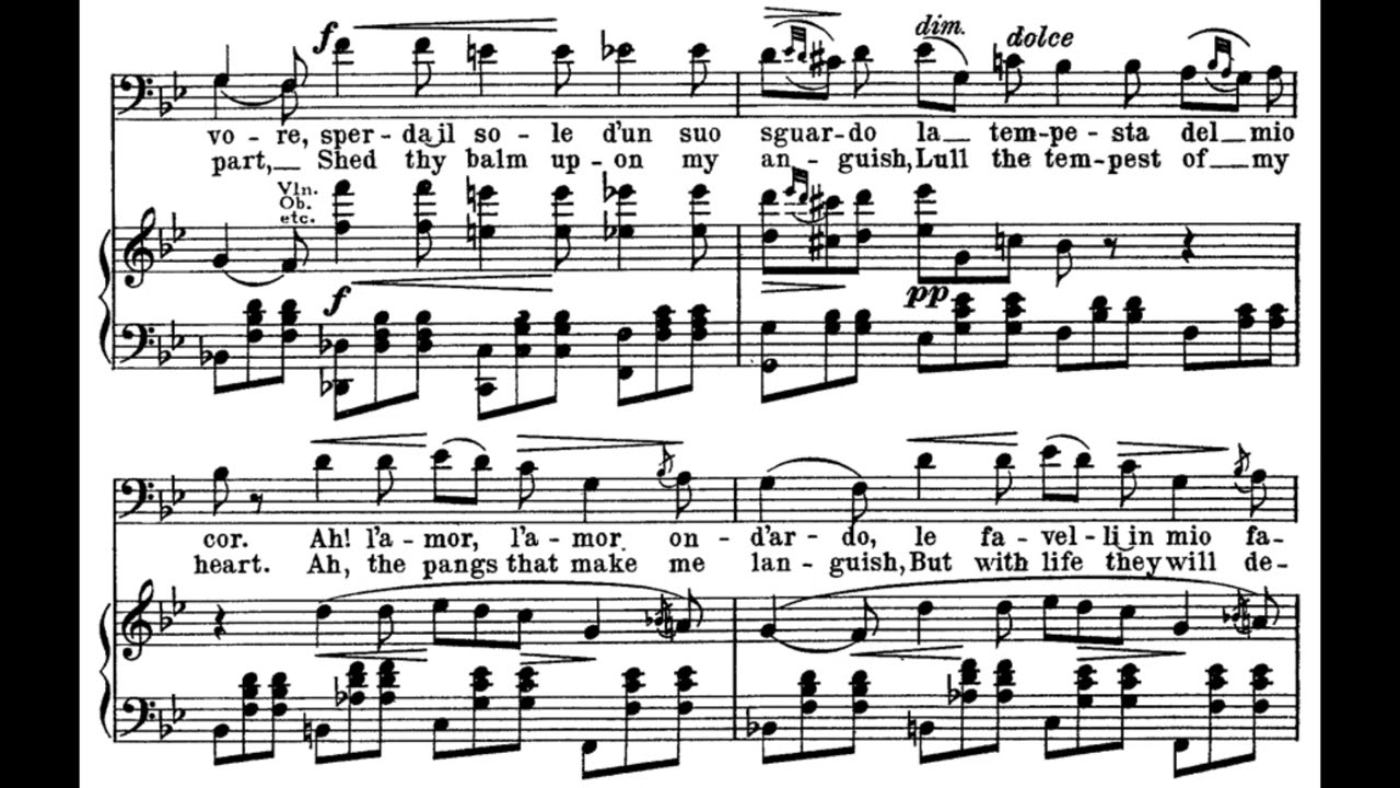 Il balen del suo sorriso (Il Trovatore - G. Verdi) Score Animation