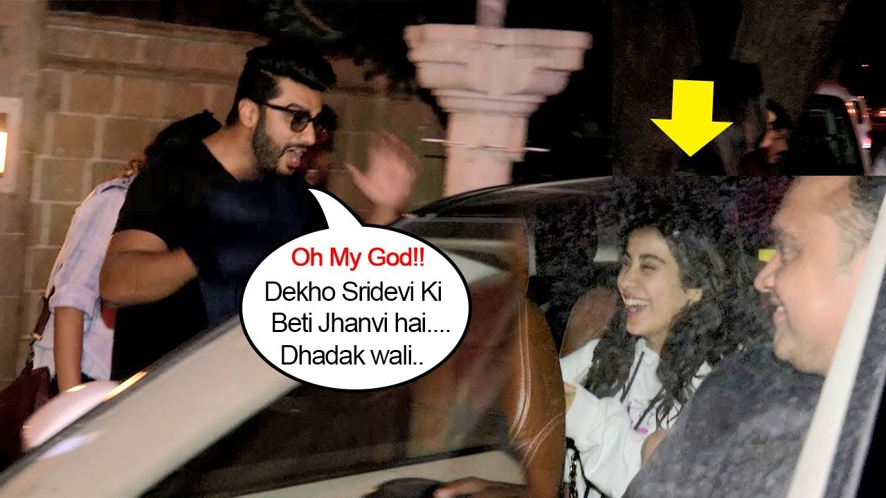 Arjun Kapoor's Cute Moment Doing MASTI & Showing LOVE For Sridevi's Daughter Jhanvi Kapoor Publicly