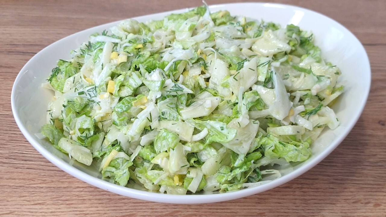 Весенний салат из китайской капусты и время на ужин или блюда на гриле 👌 вкусно и быстро 👍
