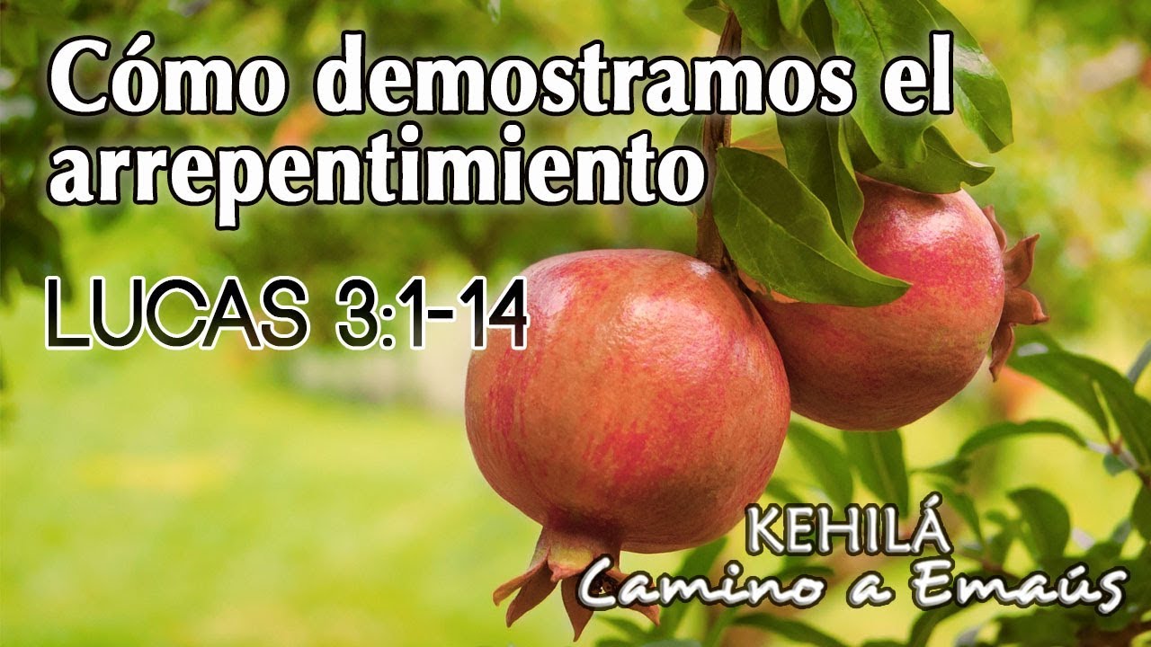 Lucas 3:1-14 'Cómo demostramos el arrepentimiento'