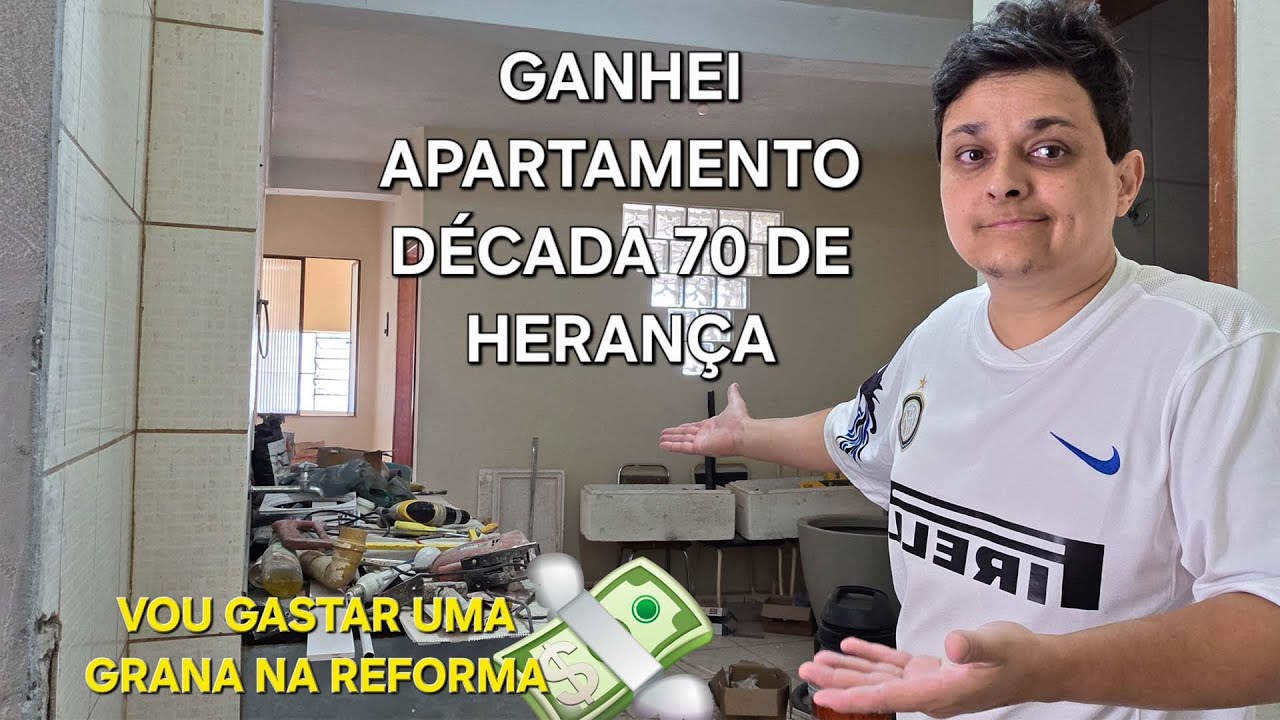 GANHEI UM APARTAMENTO ANTIGO VOU REFORMAR TUDO PARTE 1